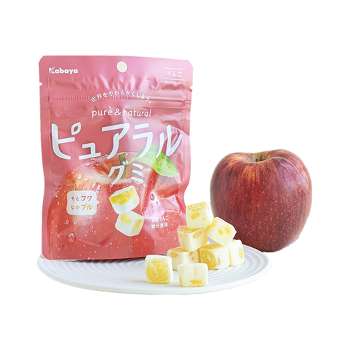 盒马代购 Kabaya/卡巴也苹果味软糖58g 多重口感软甜可口日本进口
