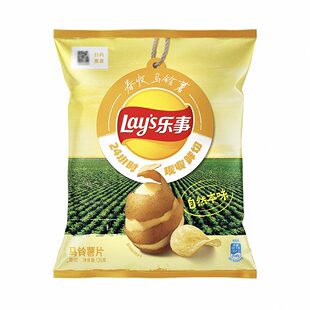盒马代购Lay's/乐事春收马铃薯片自然本味柠香海盐味135g休闲零食