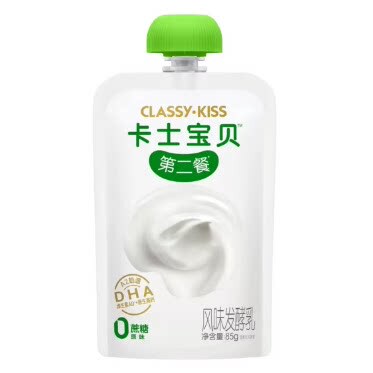 盒马代购 卡士宝贝第二餐原味发酵乳85g简单配方宝宝也能喝冷藏发