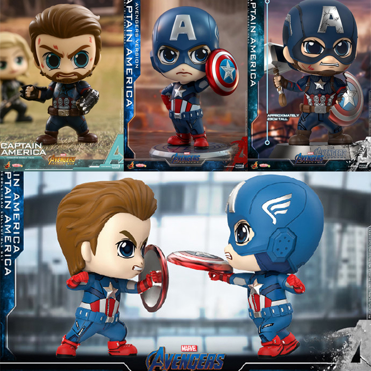 hottoys02美队复仇者联盟cosbaby美国队长 ht复联q版漫威周边手办