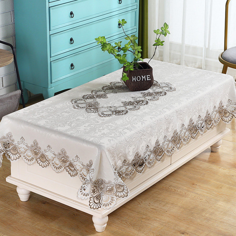 欧式蕾丝茶几桌布客厅茶几布布艺现代简约长方形台布奢华餐桌布套,居家布艺,桌布,淘宝优惠券,粉丝福利购,淘宝优惠卷