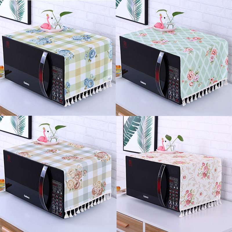 微波炉罩家电防尘罩厨房电饭煲微波炉加厚防尘套电风扇套电器通用