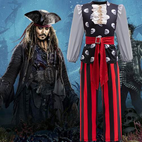 Pirate boy's Halloween costume set海盗男童套装万圣节扮演礼服