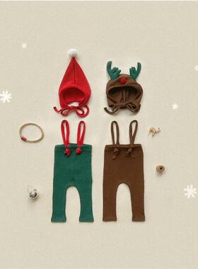 Baby overalls Christmas children's jumpsuit圣诞婴儿背带裤