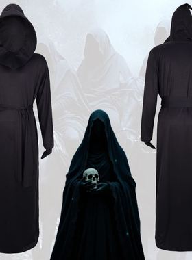 Halloween Black Death cosplay costume万圣节黑色死神表演服饰