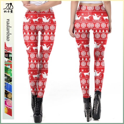 Christmas costume women's elastic tight fitting panties裤