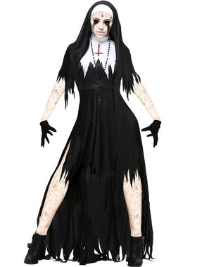 S-XXXL Halloween Zombie Nun Costume欧美万圣节僵尸修女表演服
