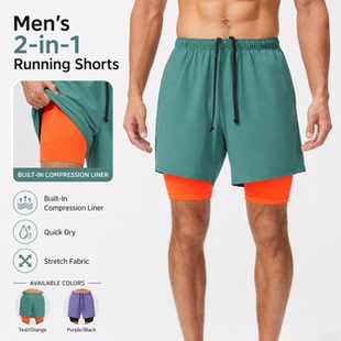 Men's Elastic Training Shorts with Breathable Large Sizes裤