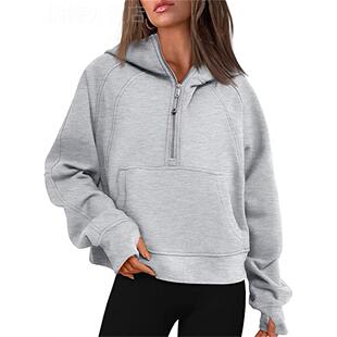 women sports hoodie 卫衣 Yoga hoodie瑜伽服拉链连帽衫 wear