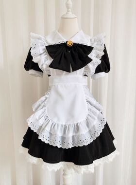 Black and white maid dress Princess Lolita dress女佣制服