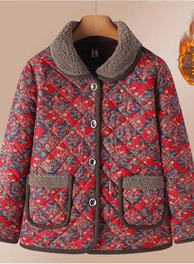 Autumn winter floral cotton jacket秋冬季小碎花棉衣妈妈棉袄