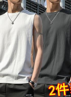 Tank top for men's running training and fitness背心男款