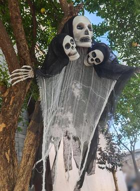 Halloween Terrifying Skull Hat Decoration万圣节恐怖骷髅装饰