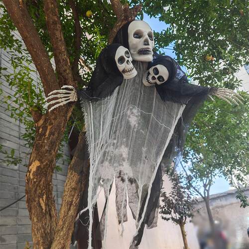 Halloween Terrifying Skull Hat Decoration万圣节恐怖骷髅装饰