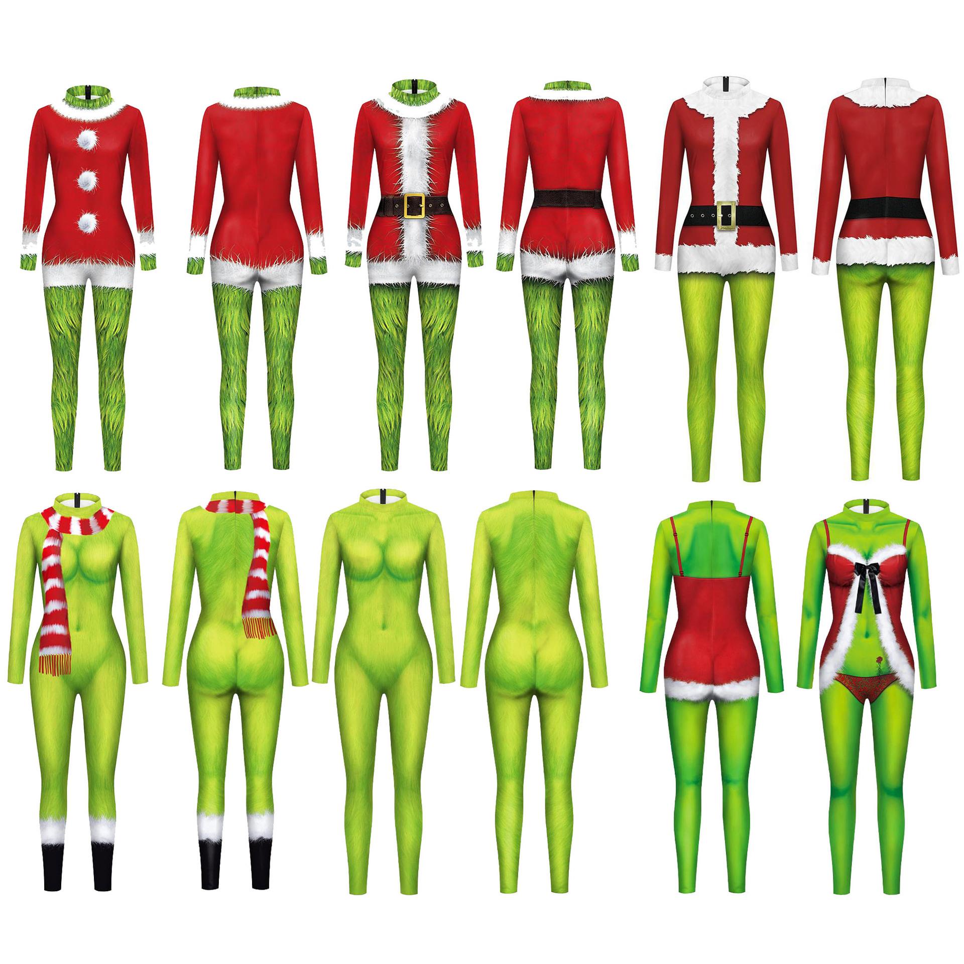 Christmas blocking and splicing stage performance costumes