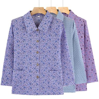 Grandma's summer long-sleeved clothes  elderly women老年人