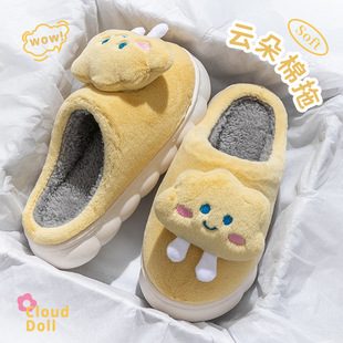女鞋 女士居家日用防滑防臭外穿棉拖鞋 工厂直发冬 毛毛拖鞋 2025新款