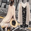 Seaside Mid length version Cardigan summer Easy knitting Air-conditioned shirt Hollow Large Sunscreen coat