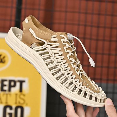 罗马鞋夏季编织凉鞋沙滩鞋情侣鞋