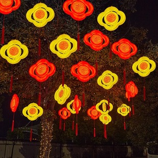 led春节装饰灯户外防水挂树上的彩灯新年树木装饰街道园区亮化灯