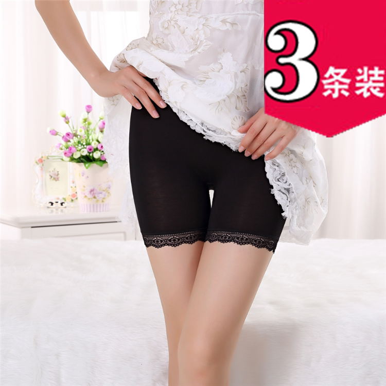 莫代尔胖mm防走光大码安全裤