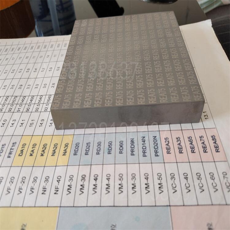 日本桑阿洛伊钨钢板KEA65超高温耐磨WM32硬质合金钨钢板块 单孔棒