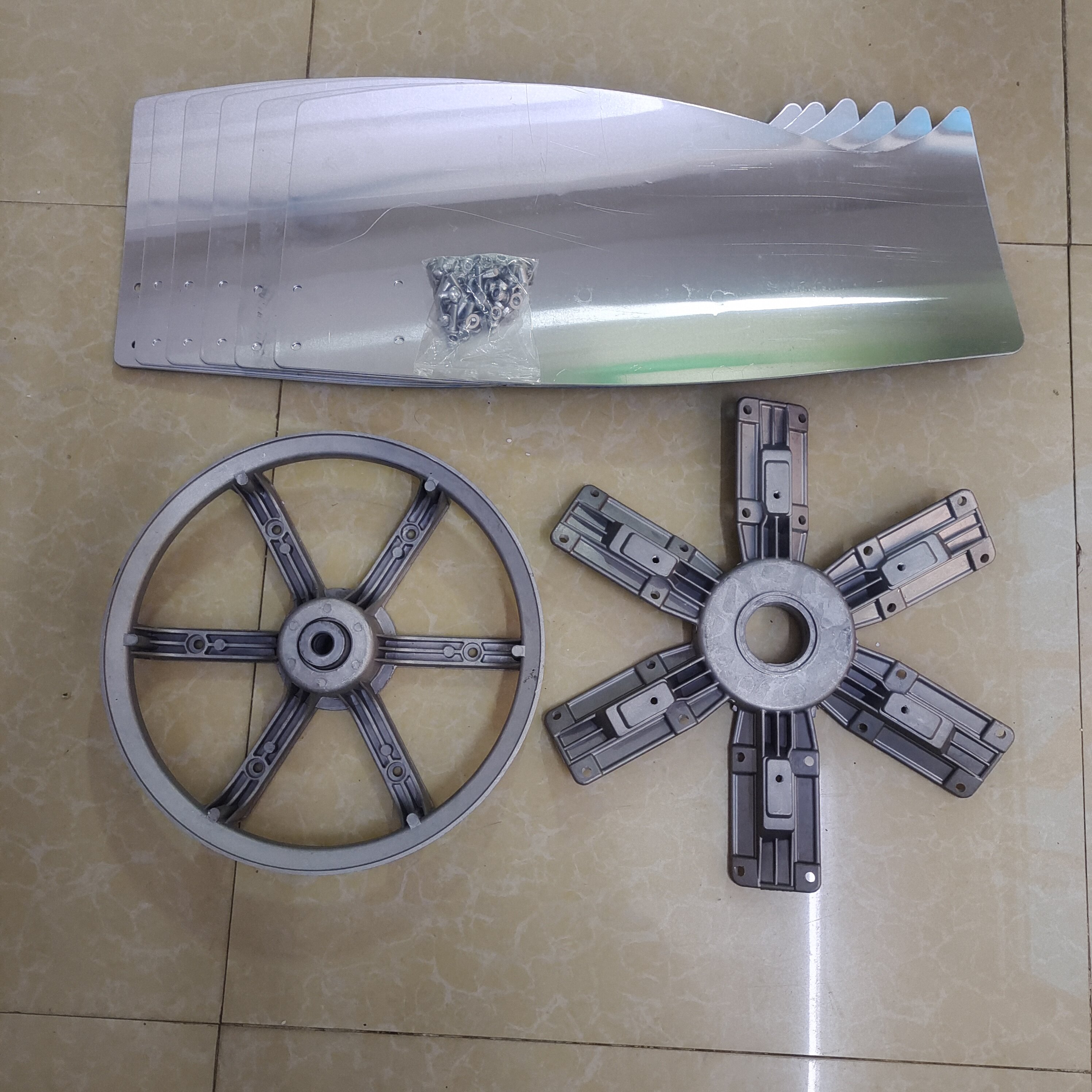1380加厚铝合金扇叶风叶总成图片