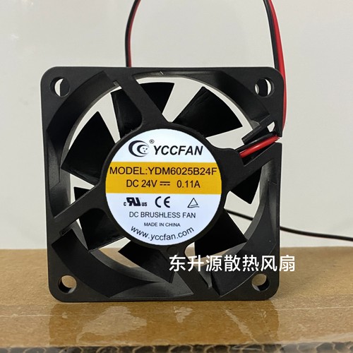 全新YCCFAN YDM6025B24F DC24V伏 0.11A 6CM散热风扇6厘米