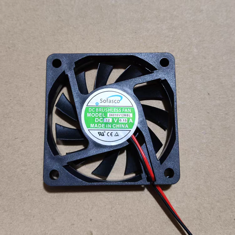 D0610V12MBL 12V 0.15A 6010 6CM/厘米2线超薄直流无刷散热风扇
