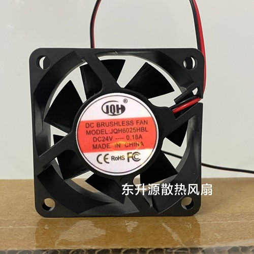全新JQH6025HBL DC24V 0.18A 6CM 2线变频器 服务器电源散热风扇