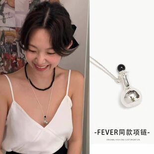 小众跨境小酒壶吊坠项链高级感秋冬饰品毛衣链时尚潮流配饰新品
