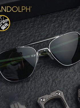 美国蓝道夫Randolph飞行员2代墨镜男女兰道夫太阳镜玻璃偏光镜片