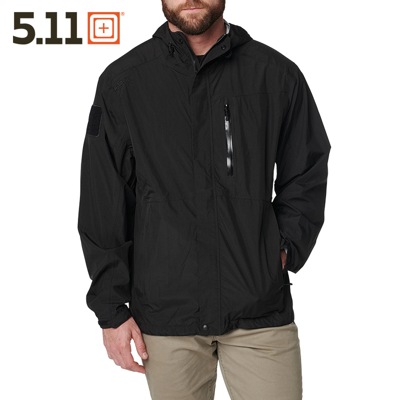 户外运动连帽修身夹克