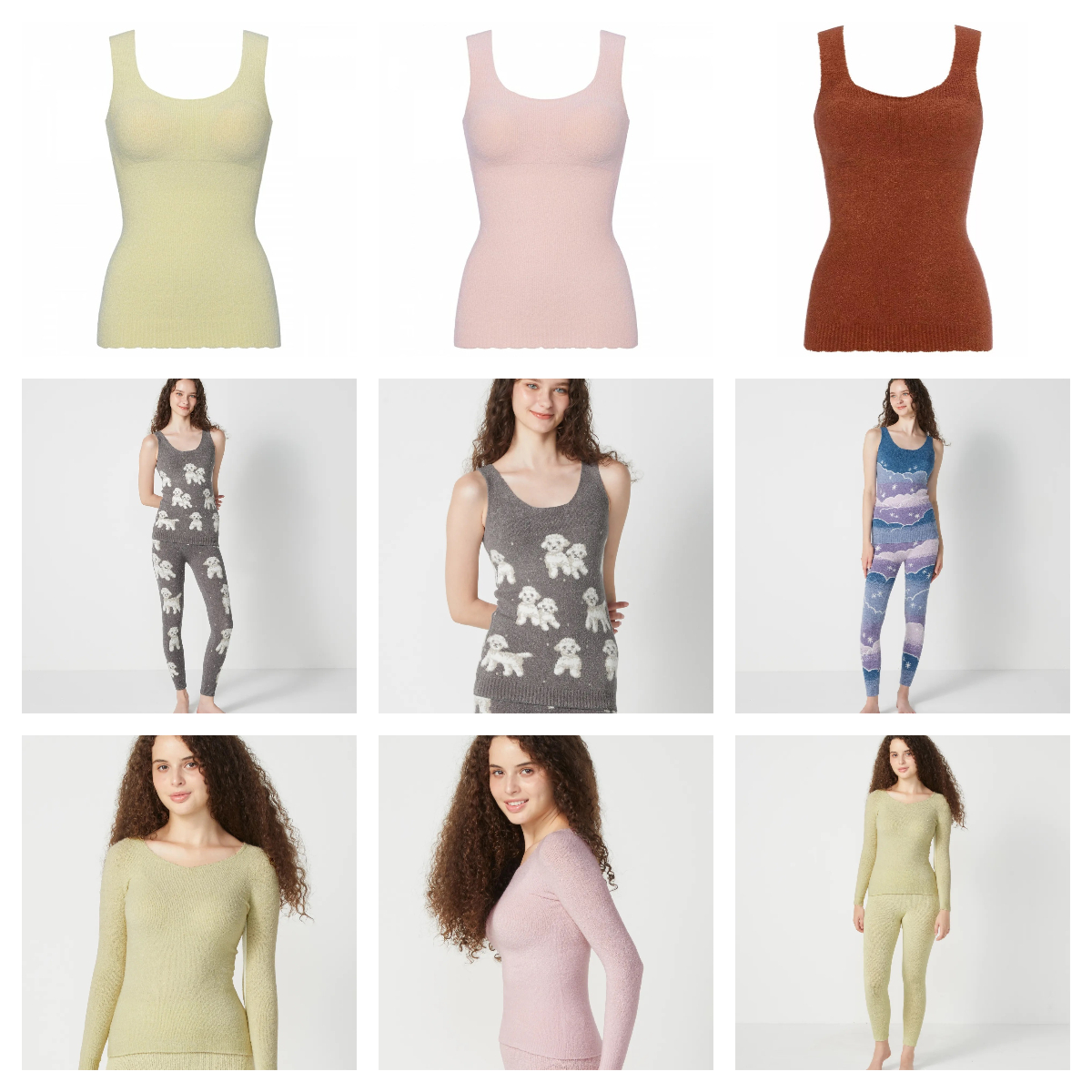 日本代购sloggi零感背心式家居服针织保暖衣保暖裤软绵绵