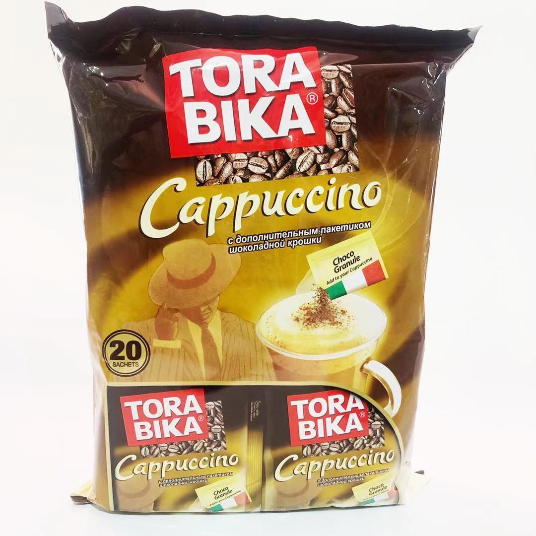 进口卡布奇诺咖啡印尼TORABIKA俄罗斯风味速溶咖啡意式三合一500g