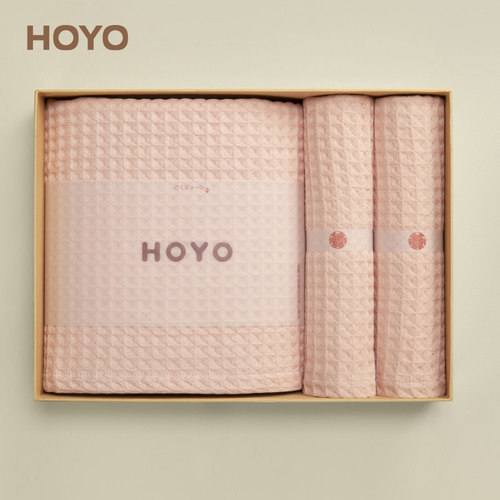 日本HOYO和颜毛浴巾三件套礼盒装