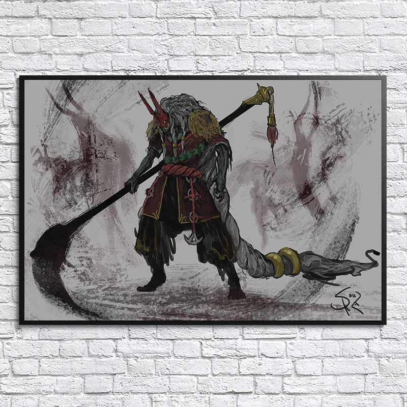 dota2海报 周边游戏网吧墙纸纪念品刀塔定制英雄相框巨幅装饰挂画