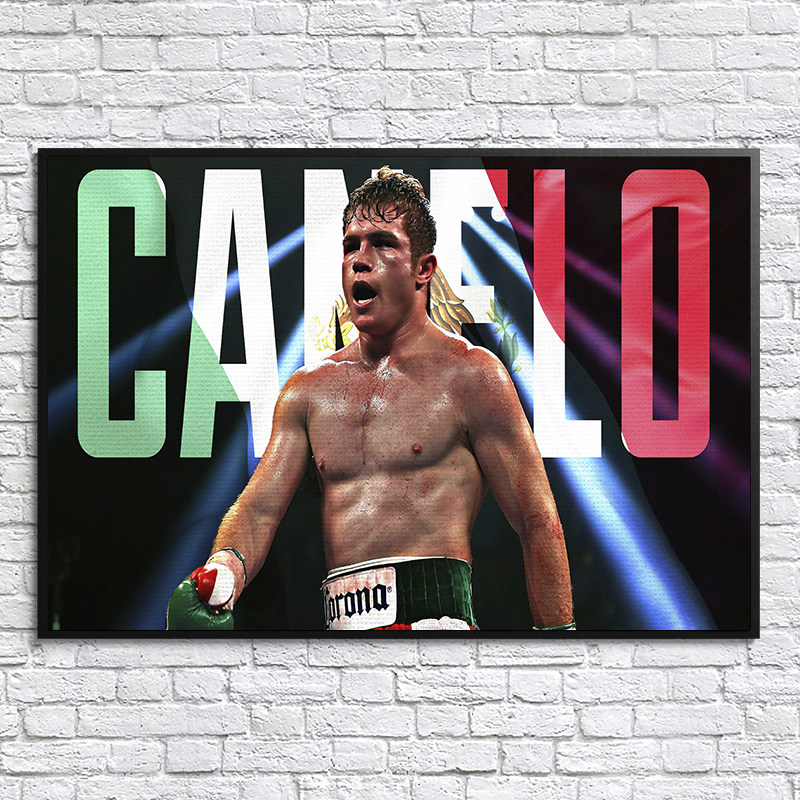 拳王阿瓦雷兹海报 拳击馆格斗搏击散打运动墙贴ufc壁纸相框装饰画