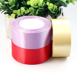 3.8cm缎带丝带织带彩带礼品婚庆绸带手工发饰发卡diy饰品材料配件