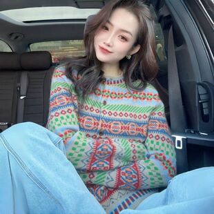 复古高级感毛衣外套女春装女款2026新款独特针织开衫女开春上衣女