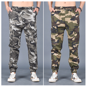 男款 纯棉工装 裤 夏季 束脚工作服劳保裤 耐磨迷彩裤 男休闲裤 子男 薄款