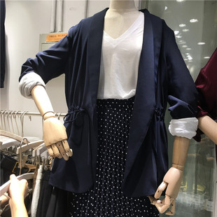 外套欧韩时尚 JTENGC吉藤女装 长袖 新款 纯色百搭上衣20158 2020春季