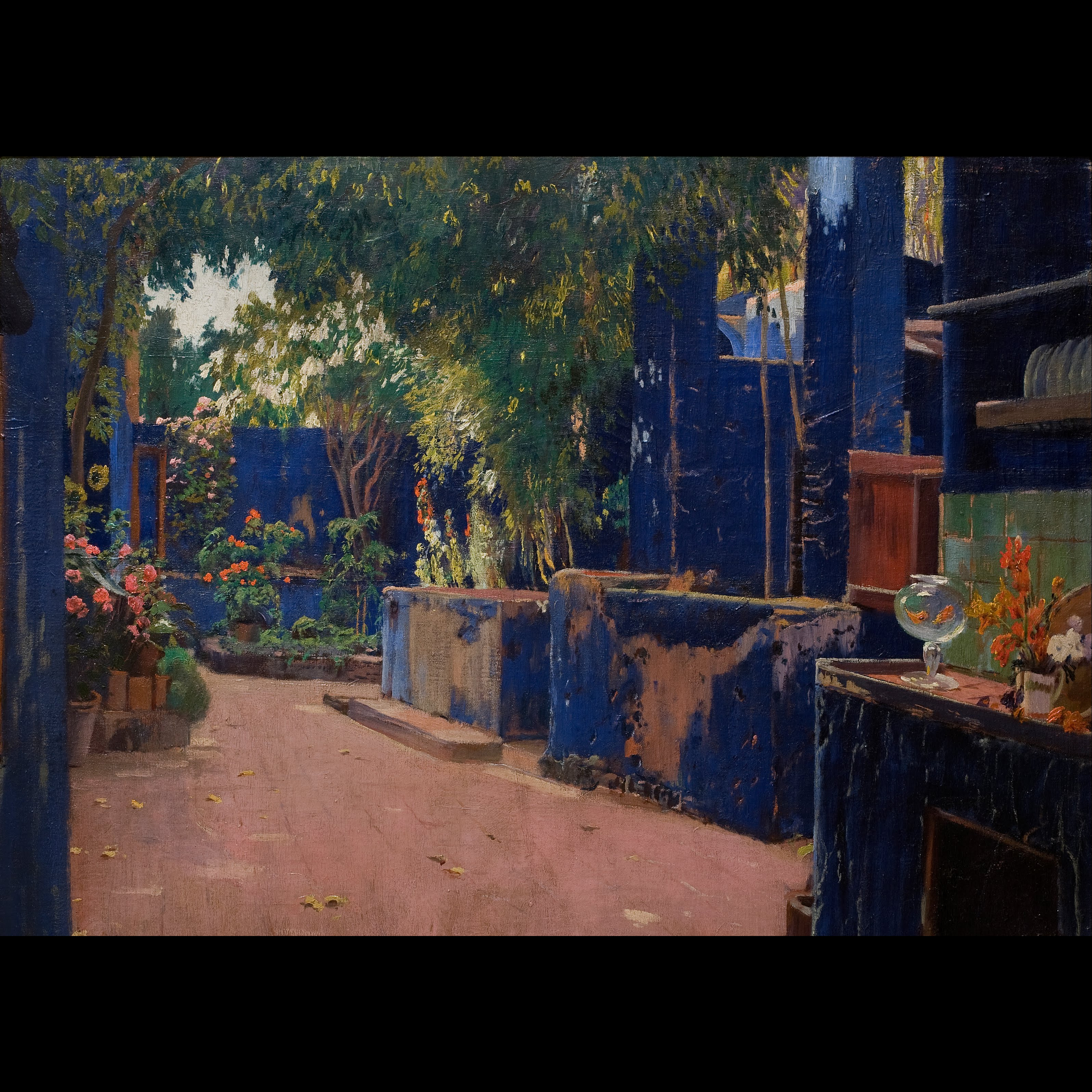 现货 意大利Mondo拼图 Arenys de Munt 蓝色庭院 1000片+相框