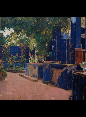 现货 意大利Mondo拼图 Arenys de Munt 蓝色庭院 1000片+相框