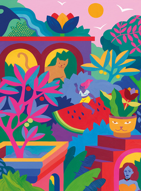 现货 法国 Pieces and Peace 进口小众质感拼图 西瓜派对 500片