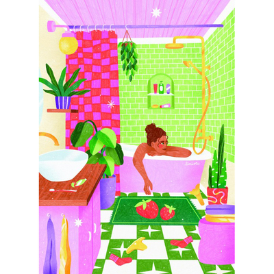 现货 法国进口 Pieces and Peace 小众质感拼图 缤纷浴室 500片