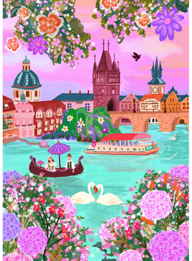 现货 法国 Pieces and Peace 进口小众质感拼图 捷克布拉格 500片