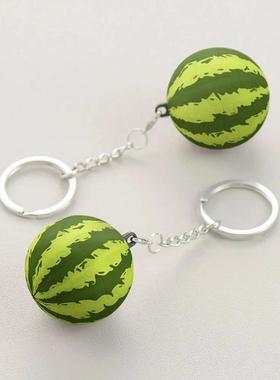 绝版现货 Pintoo 3D-JP 立体球形钥匙扣 背包挂件 西瓜 24片 3djp