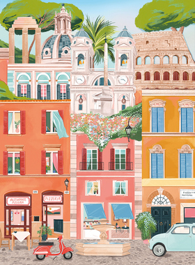 现货 法国 Pieces and Peace 进口小众拼图 意大利 罗马 1500片