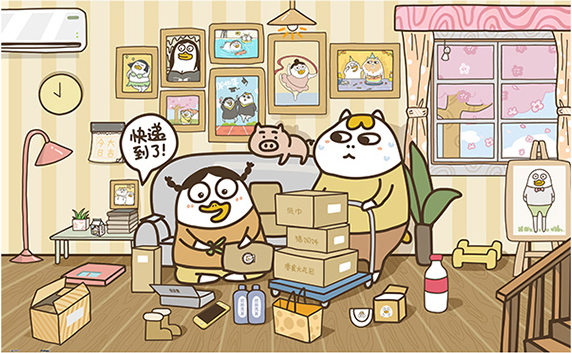 拼图3D-JP塑料小刘鸭平面拼图